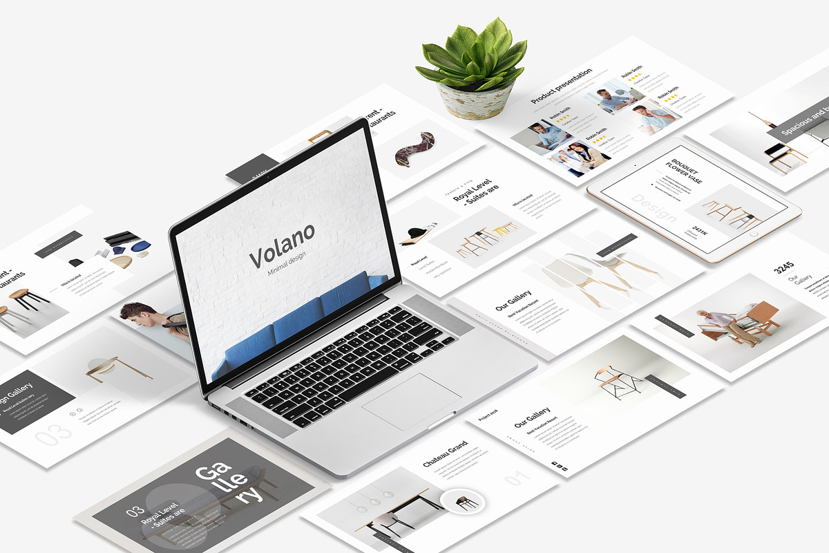 Volano Minimalism Powerpoint in PowerPoint Templates - product preview 8
