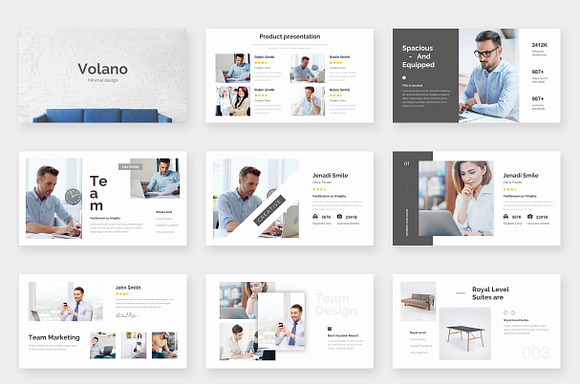 Volano Minimalism Powerpoint in PowerPoint Templates - product preview 3
