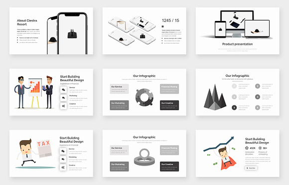 Volano Minimalism Powerpoint in PowerPoint Templates - product preview 7