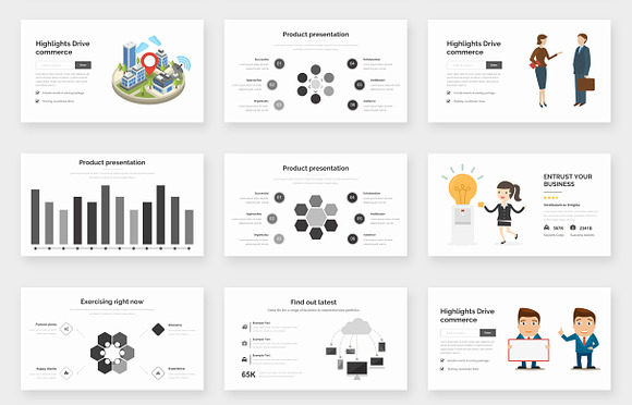 Volano Minimalism Powerpoint in PowerPoint Templates - product preview 14