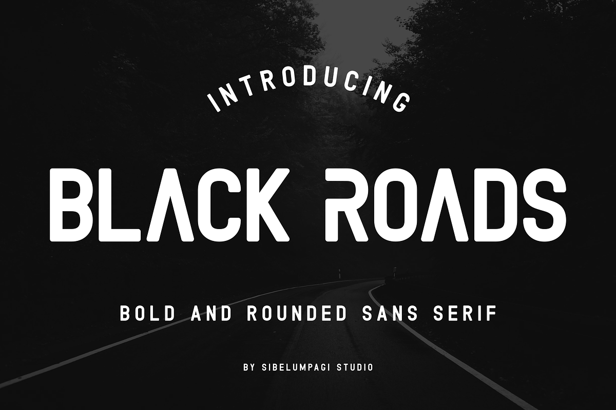 Black Roads - Bold & Rounded Sans in Sans-Serif Fonts - product preview 8