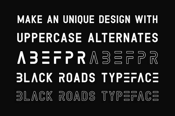 Black Roads - Bold & Rounded Sans in Sans-Serif Fonts - product preview 3