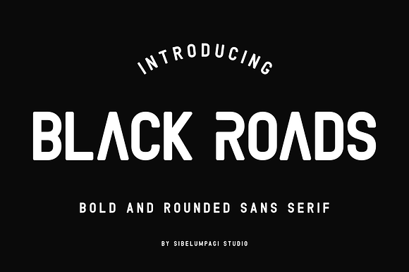 Black Roads - Bold & Rounded Sans in Sans-Serif Fonts - product preview 14