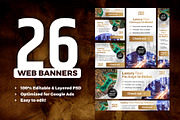 Banners Pack 26 sizes for Google Ads