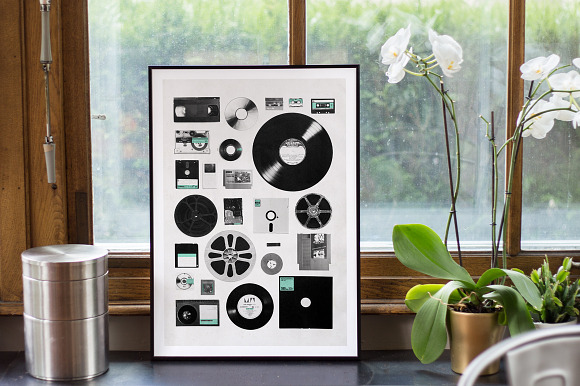 Framed Poster in front of Window II in Product Mockups - product preview 2