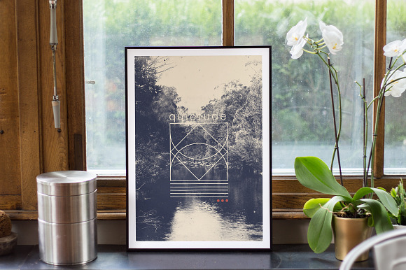 Framed Poster in front of Window II in Product Mockups - product preview 4