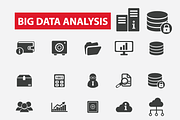 25 big data analysis icons