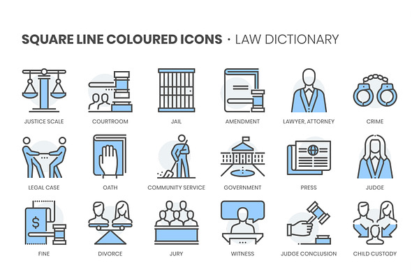 Law dictionary, Square Line