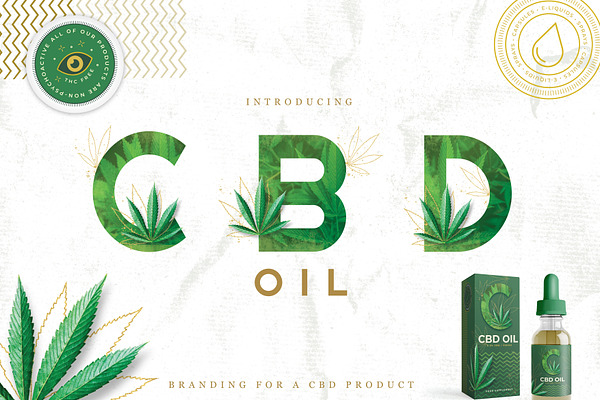 CBD Oil Branding kit