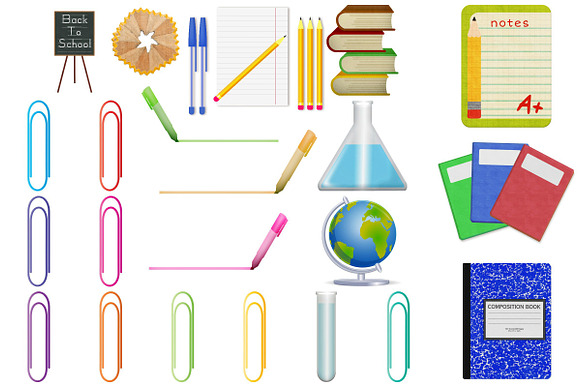 Back to School Clip Art in Illustrations - product preview 1