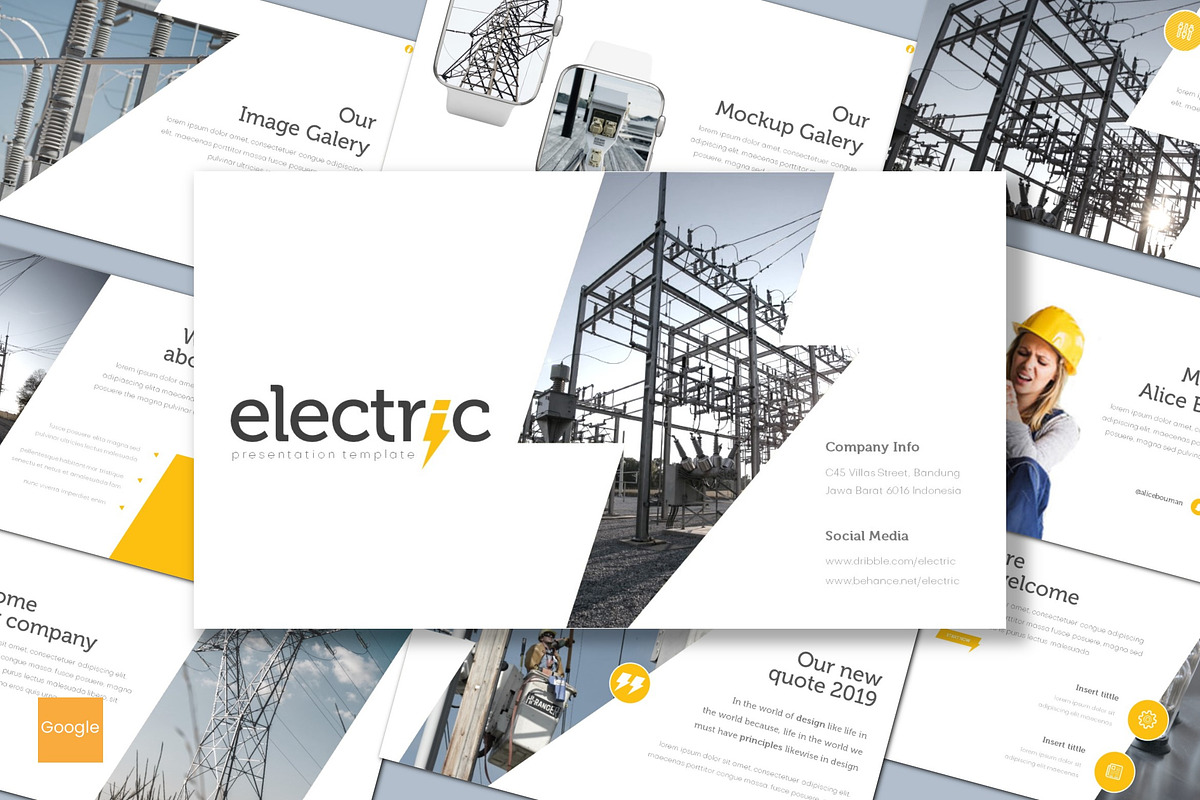 Electric - Google Slides Template in Google Slides Templates - product preview 8