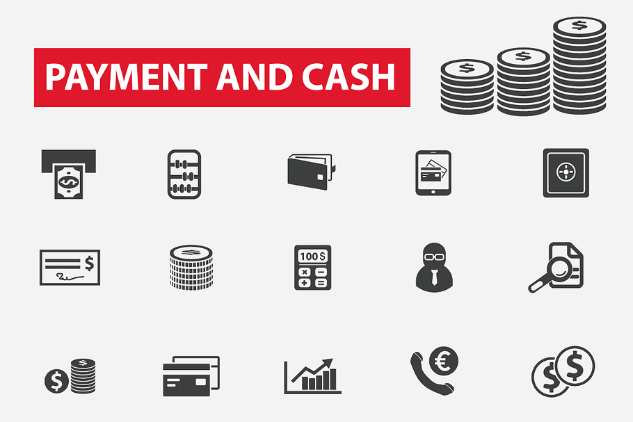 25 finance, payment, cash icons