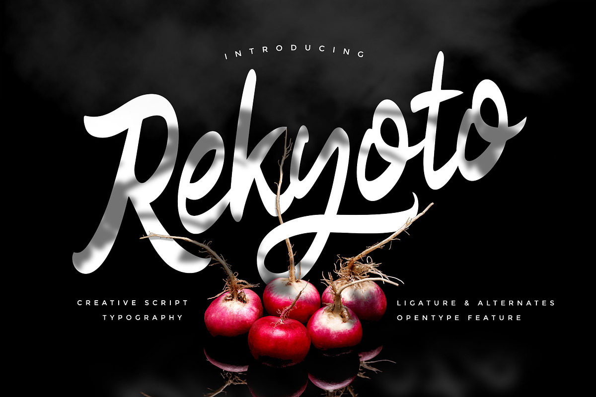 Rekyoto | Delicious Script Font in Script Fonts - product preview 8