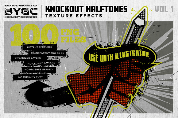 Halftone Textures for Photoshop in Textures - product preview 2