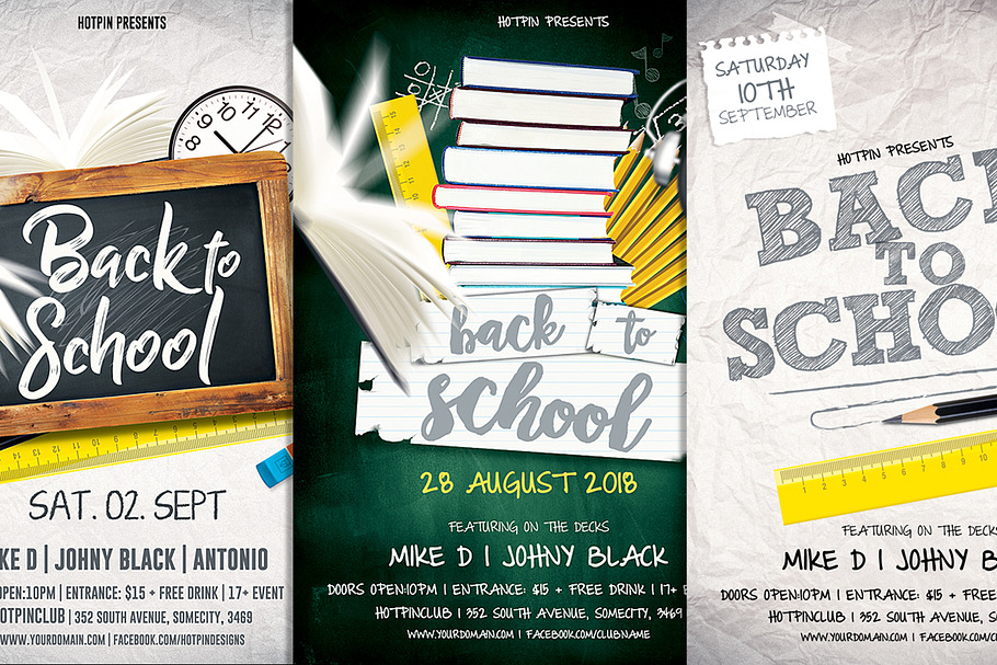Back To School Flyer Template Bundle in Flyer Templates - product preview 8