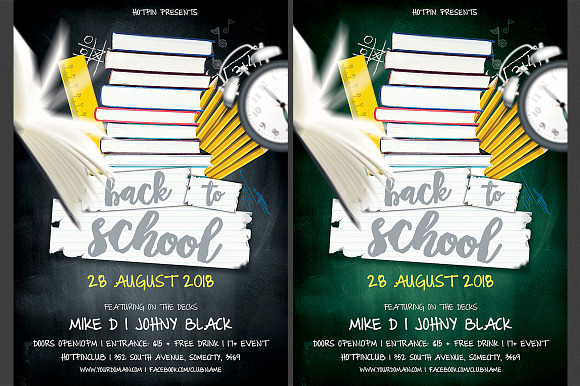 Back To School Flyer Template Bundle in Flyer Templates - product preview 3
