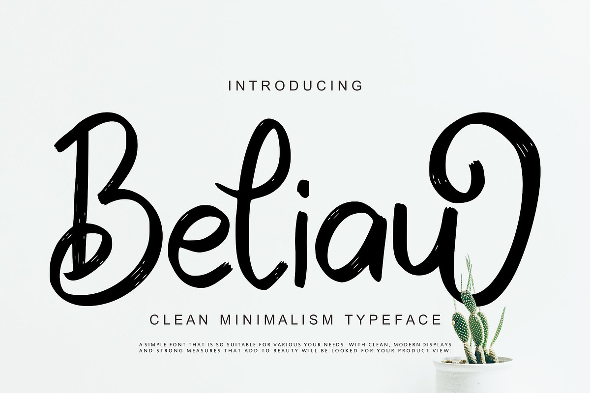 Beliau | Clean Minimalism Typeface in Script Fonts - product preview 8