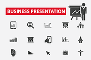 25 business presentation icons