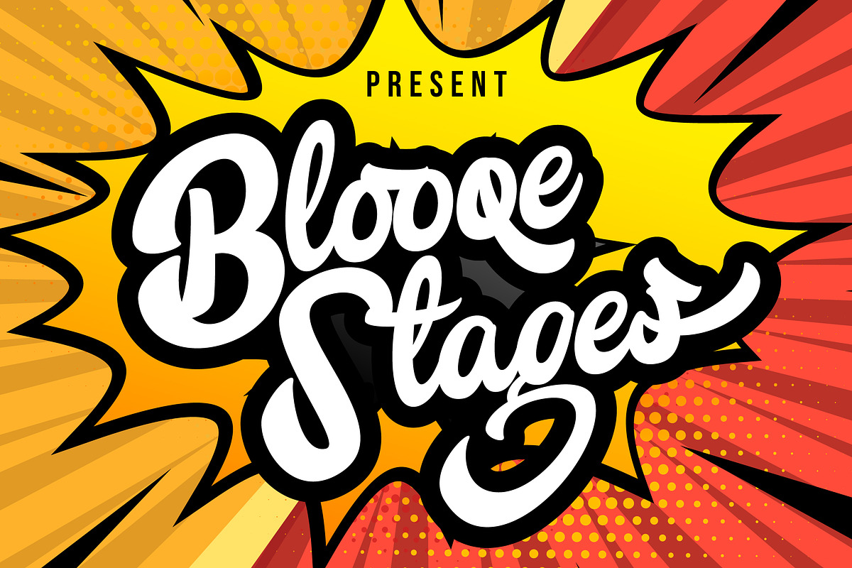 Blooqe Stages | Bold Script Font in Script Fonts - product preview 8
