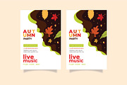 Paper art Autumn Flyer