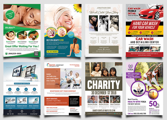 New-150 Multipurpose Flyers Bundle in Flyer Templates - product preview 24