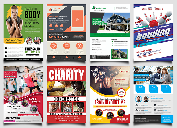 New-150 Multipurpose Flyers Bundle in Flyer Templates - product preview 25