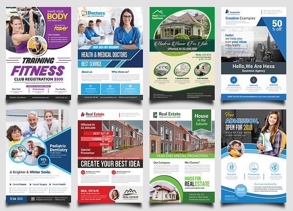 New-150 Multipurpose Flyers Bundle in Flyer Templates - product preview 32