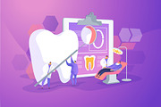 Private dentistry concept vector