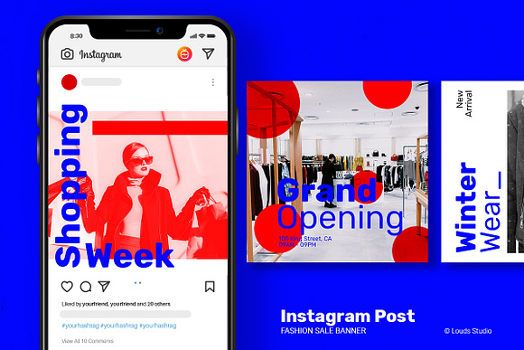 Indigo - IG Post Fashion Sale in Instagram Templates - product preview 1