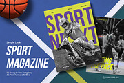 Sporty Layout Magazine Template