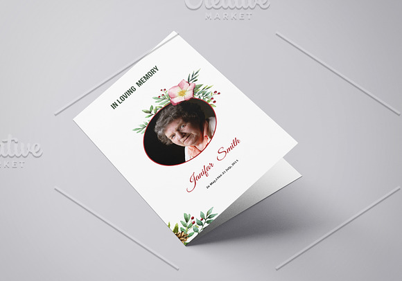 Printable Funeral Template - V902 in Brochure Templates - product preview 2