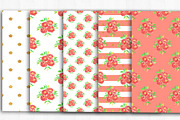 Floral Digital Paper, Floral Pattern