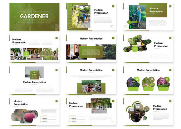 Gardener - Powerpoint Template in PowerPoint Templates - product preview 1