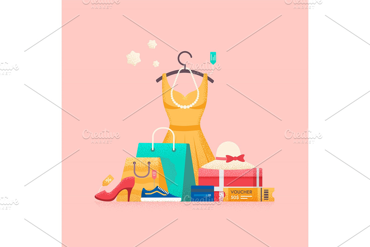 Shopping concept. Sales in Illustrations - product preview 8