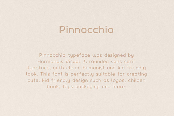 Pinocchio - Rounded Sans in Sans-Serif Fonts - product preview 1