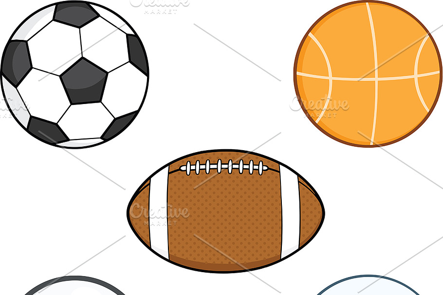 Sport Balls Collection - 1 in Illustrations - product preview 8
