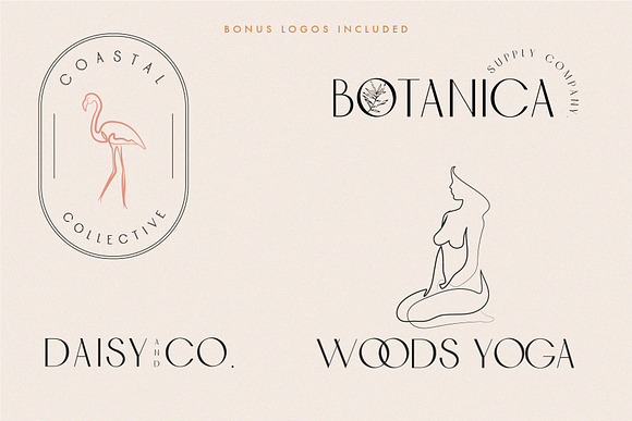 BOTANICA - FONT AND LOGO KIT in Sans-Serif Fonts - product preview 3