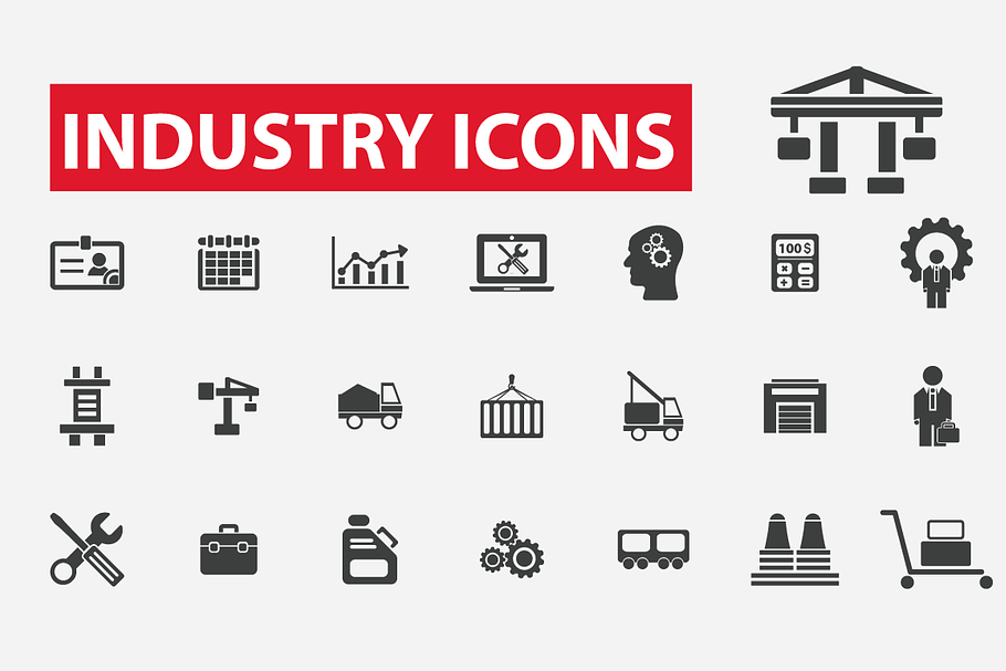 42 industry icons in Graphics - product preview 8