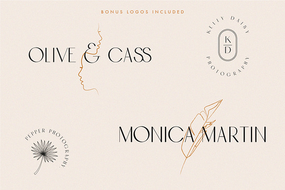 BOTANICA - FONT AND LOGO KIT in Sans-Serif Fonts - product preview 5