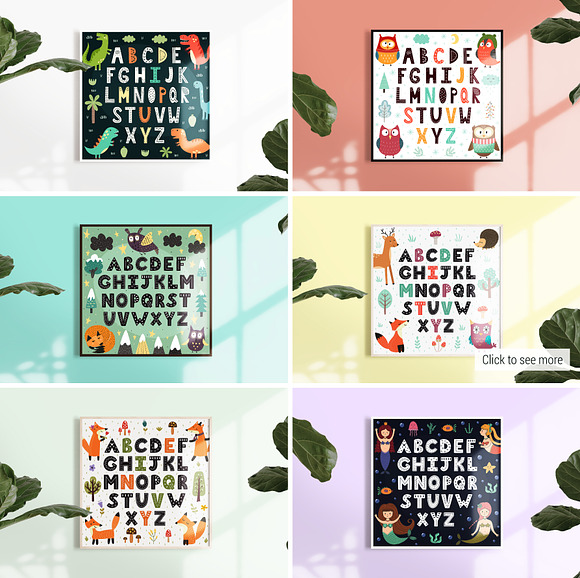 ABC: Alphabet Posters Pack in Illustrations - product preview 4
