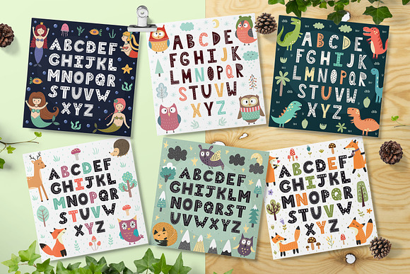ABC: Alphabet Posters Pack in Illustrations - product preview 9