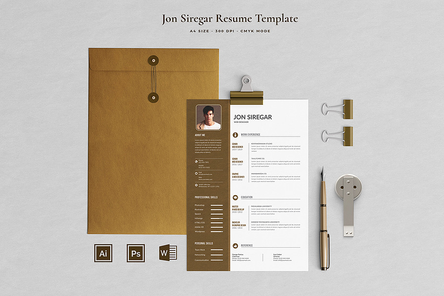 Resume Template 2 Pages | Siregar