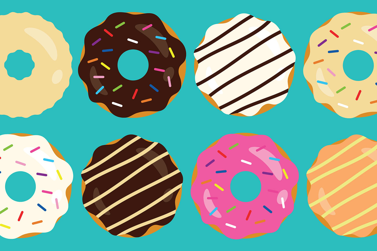 Donuts & Coffee Clip Art Set in Illustrations - product preview 8