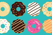Donuts & Coffee Clip Art Set