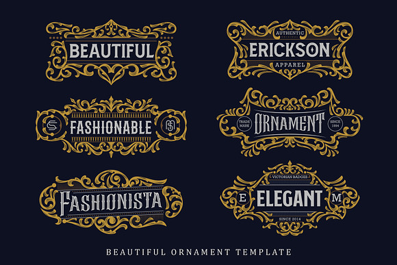 Victorian Vector Ornaments Vol. III in Objects - product preview 1