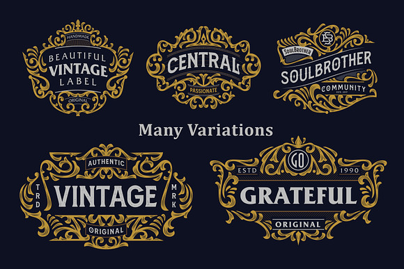 Victorian Vector Ornaments Vol. III in Objects - product preview 7
