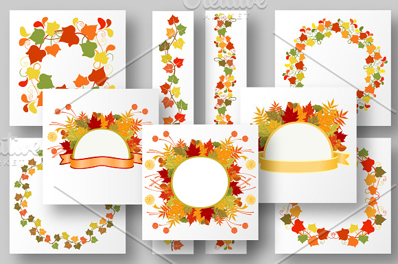 Autumn Welcome Vector Kit in Patterns - product preview 1