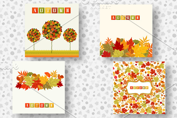 Autumn Welcome Vector Kit in Patterns - product preview 3