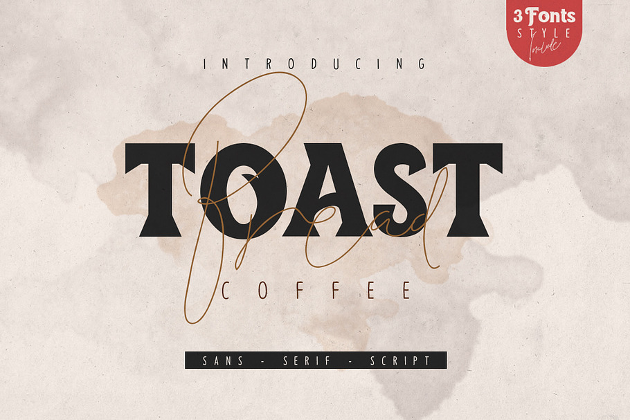 Toast Bread Coffee Typeface in Display Fonts - product preview 8