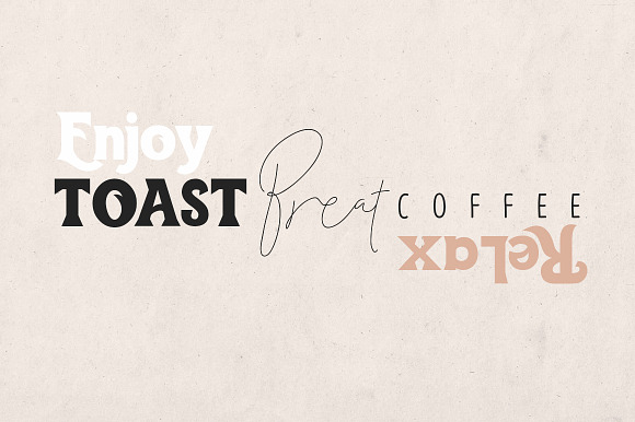 Toast Bread Coffee Typeface in Display Fonts - product preview 1
